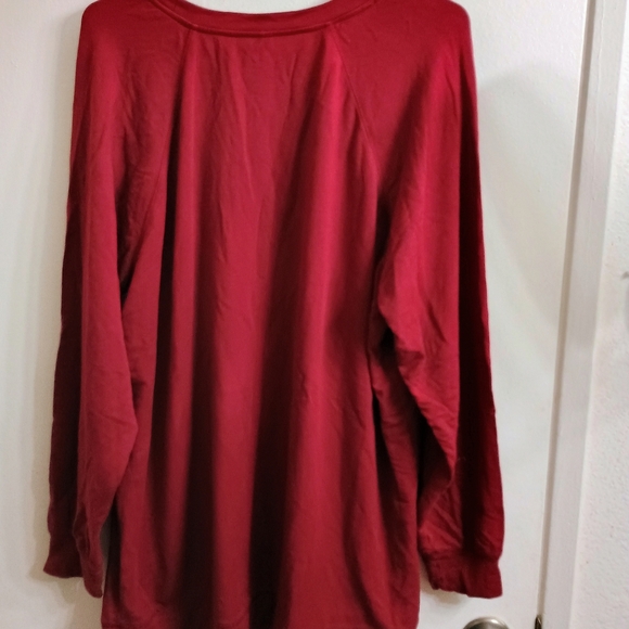 Torrid Red Women's Light Weight Sweatshirt with Bear Design - Picture 3 of 4